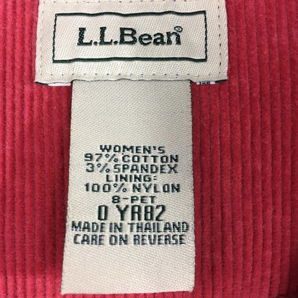 LL Bean Corduroy Blazer Jacket Rose Pink Lined Women's Petite 8 - Picture 8 of 8